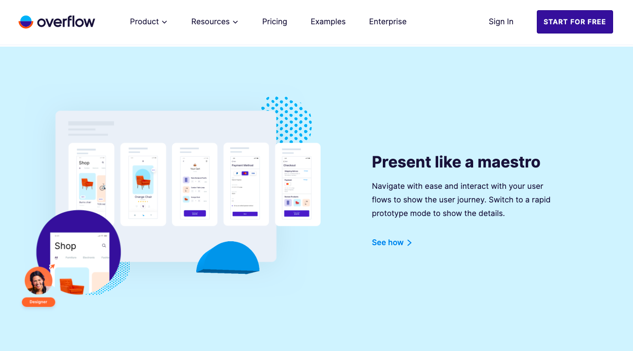 Homepage Design - Products and Services